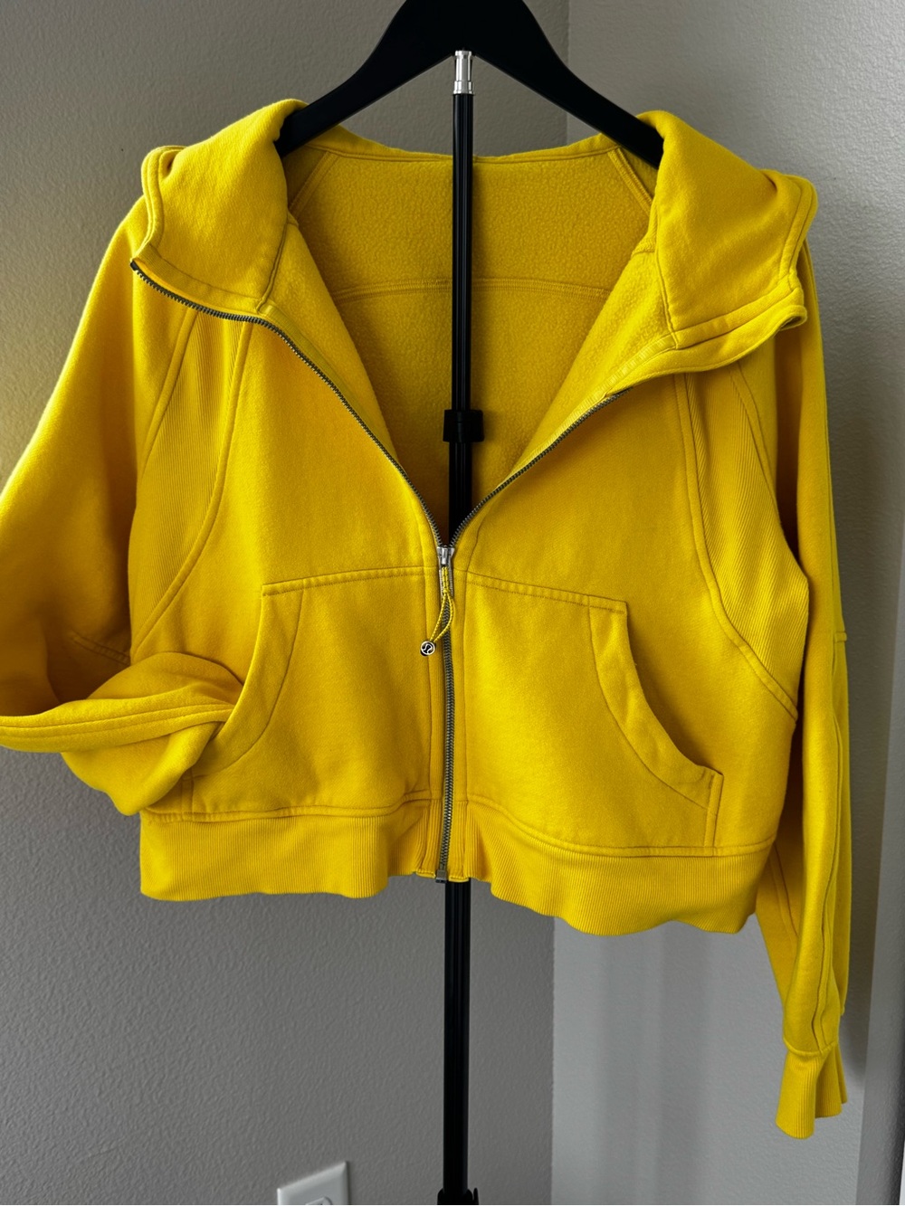 Lululemon Utility Yellow Scuba Oversized Half-Zip Hoodie
